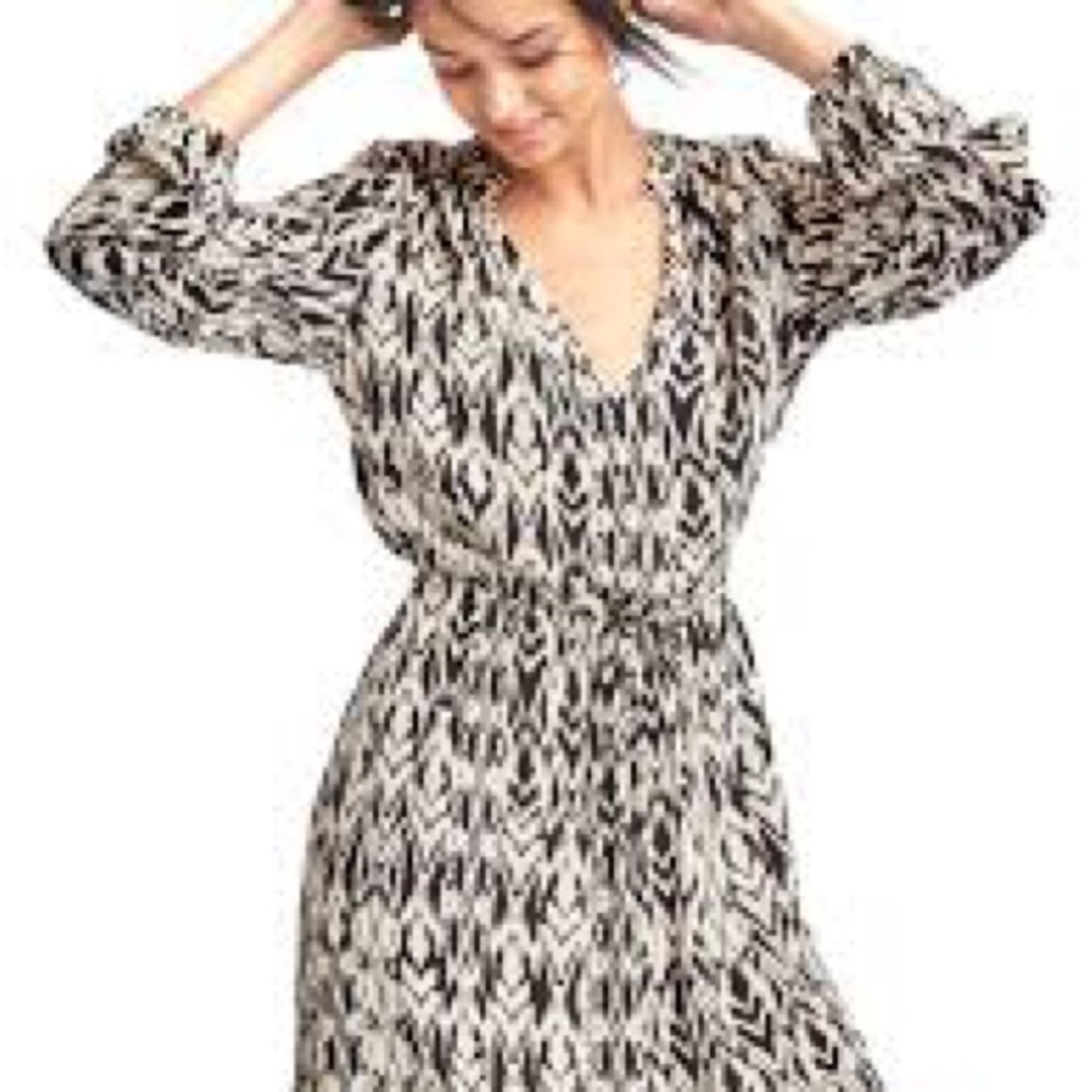 GAP Black and White Mini Dress